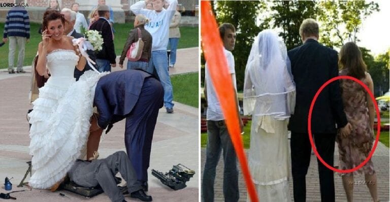 15 fotografii extrem de amuzante care au transformat o simpla poza de la nunta intr-o imagine memorabila