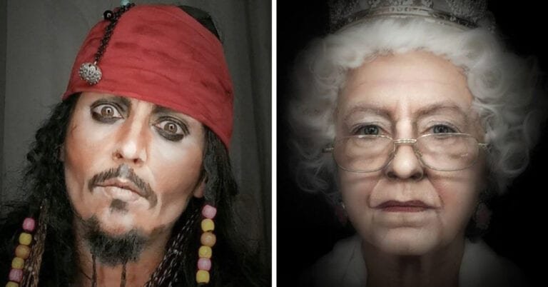 12 imagini cu o uimitoare artistă de machiaj care se poate transforma în personaje celebre