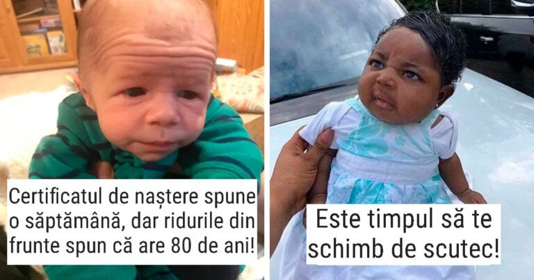 18 bebeluși amuzanți care arată mai în vârstă decât ar trebui