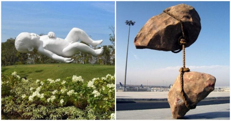20 de sculpturi uimitoare care sfidează legile gravitației