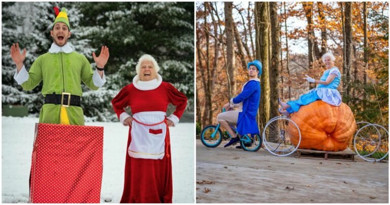 20 de imagini cu o bunică în vârstă de 95 de ani și nepotul ei care dovedesc că distracția nu are o limită de vârstă