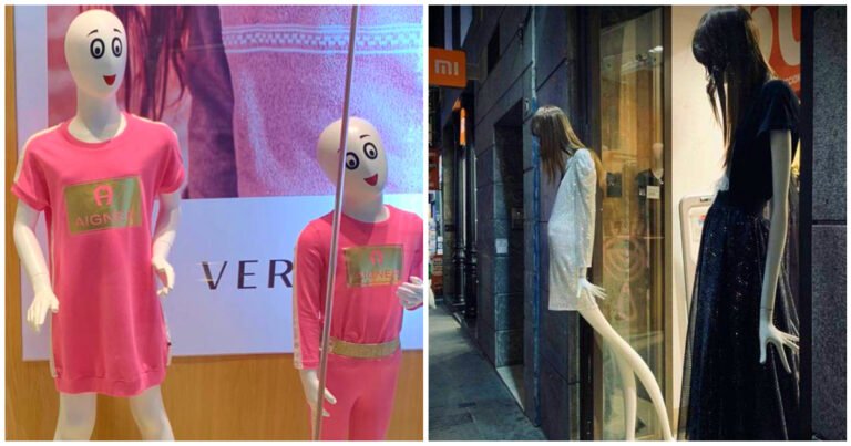 16 Manechine care trebuiau să atragă atenția, nu să genereze teamă cumpărătorilor