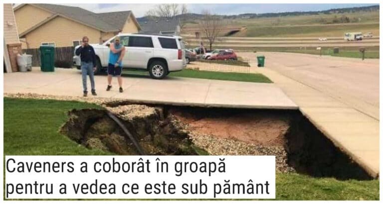 O groapă uriașă a apărut în Dakota de Sud, iar oamenii au intrat în ea pentru a investiga, fotografiile sunt uimitoare