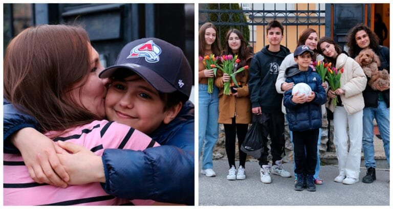 Povestea unui băiat de 11 ani care a călătorit 965 km din Ucraina până în Slovacia, cu doar un număr de telefon pe mână, își reîntâlnește mama