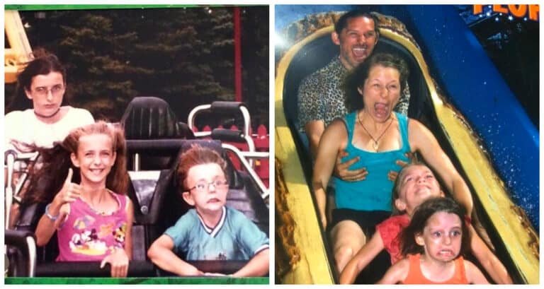 De la panica la extaz. Top 15 cele mai amuzante poze facute in roller coaster
