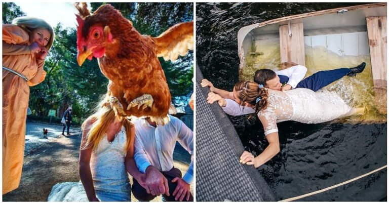 17 fotografii de nuntă care ar putea face pe oricine să râdă